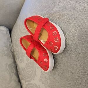Janie and Jack Red Toddler Shoes
